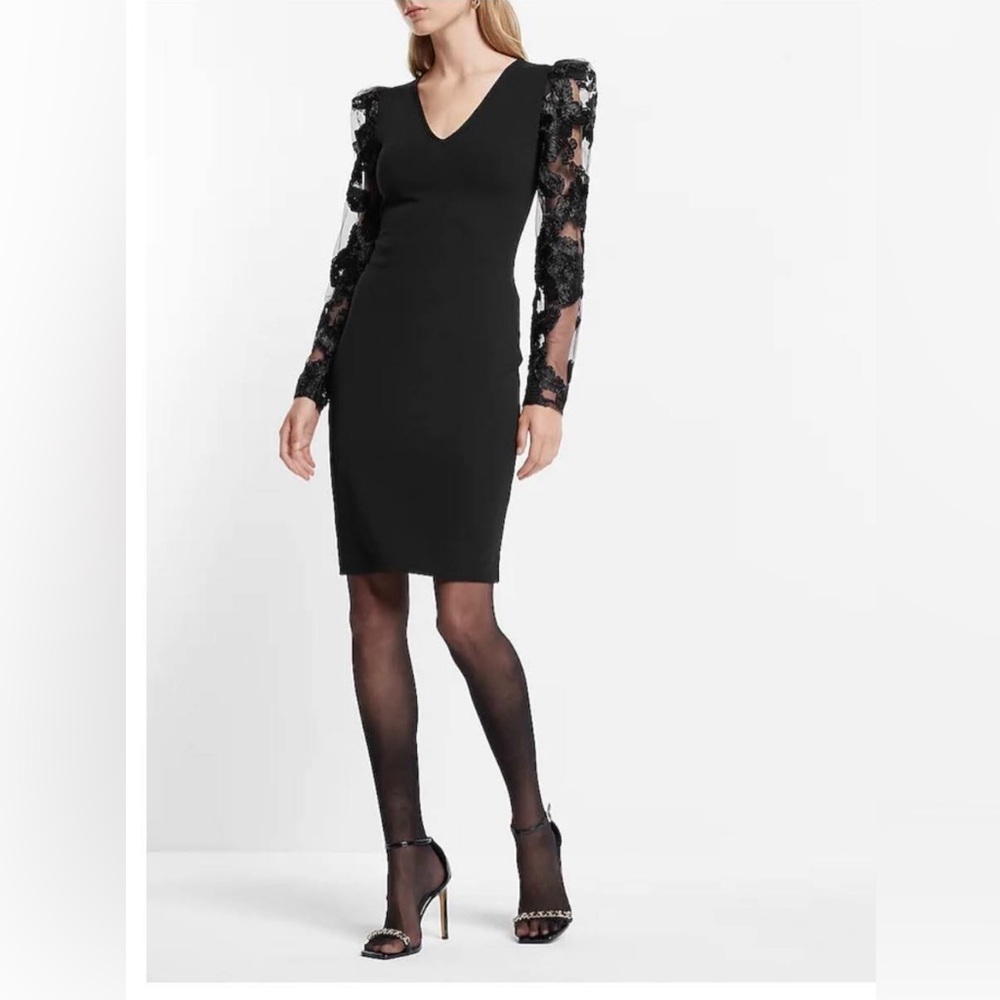 Express Women’s Black Fitted Dress